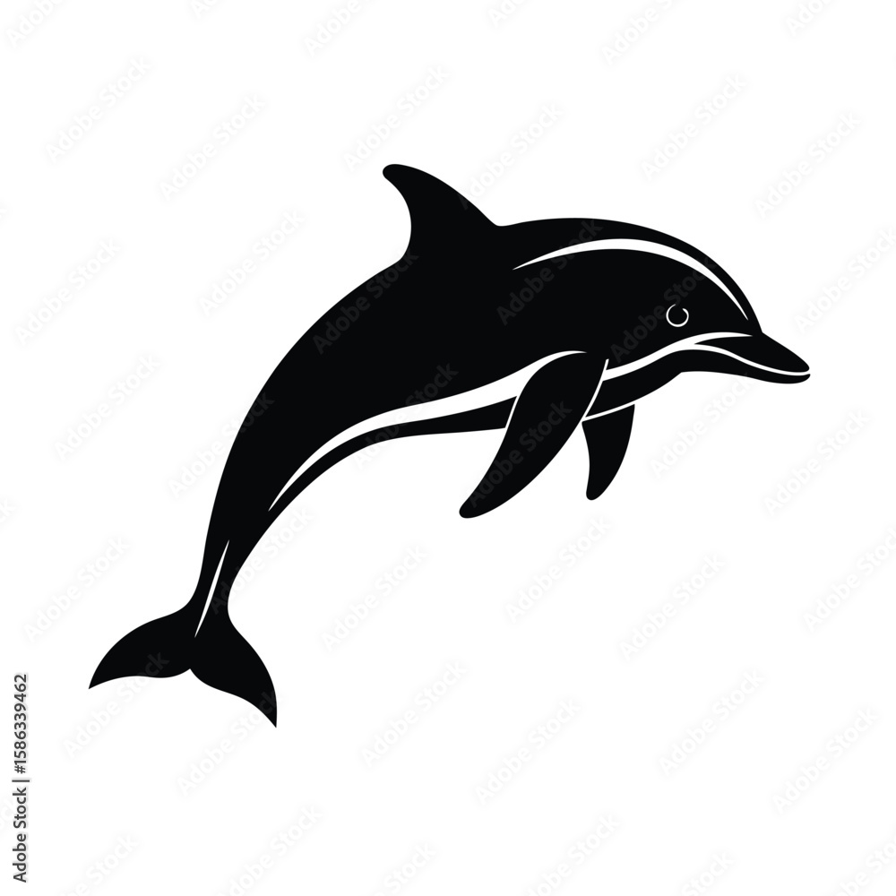 Naklejka premium dolphin vector illustration