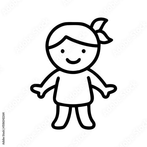 Child Icon PNG, Transparent Background: Ideal for Educational Materials, Kids Apps, Parenting Graphics, School Websites, and Youth-Centered Designs.