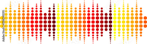 Sound wave collection for music equalizer illustration. Music Bit Stock vector