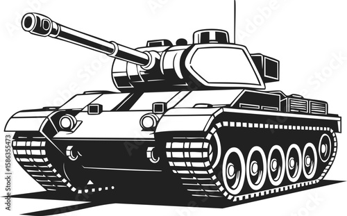 Tank, armored vehicle, military machine, heavy artillery, ground combat unit, warfare transport, battle tank, military equipment, war machine, combat vehicle design
