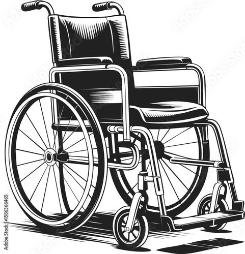 Wheelchair, mobility aid, rolling chair, therapeutic equipment, assistive device for independence