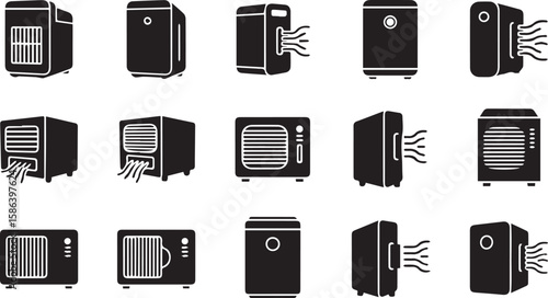 Purifier Vector Icon | Air and Water Cleaning Device