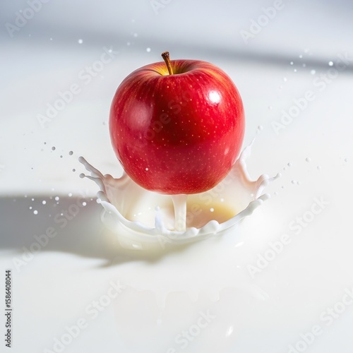 frees apple in milk