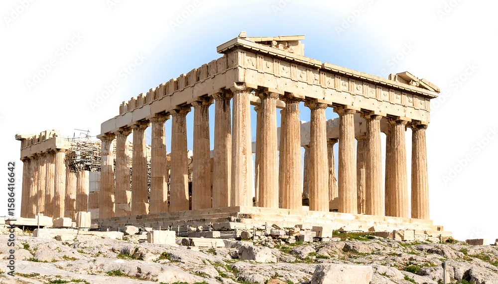 Fototapeta premium Ancient Greek temple ruins
