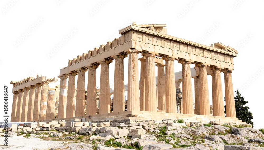 Obraz premium Ancient Greek temple facade