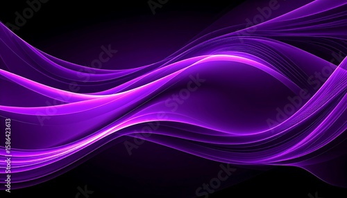 Abstract purple wavy design