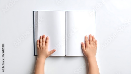 Open book held by child's hands (1)