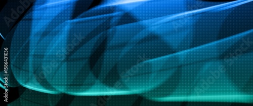 abstract blue and green digital background with motion blur and halftone texture 