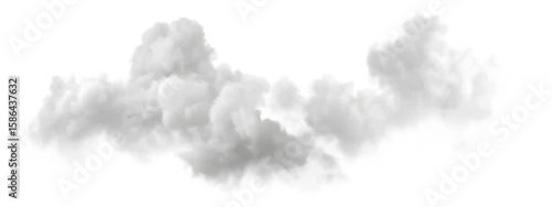 Panel kuchenny z motywem Isolated white cloud on black background for compositing and design element