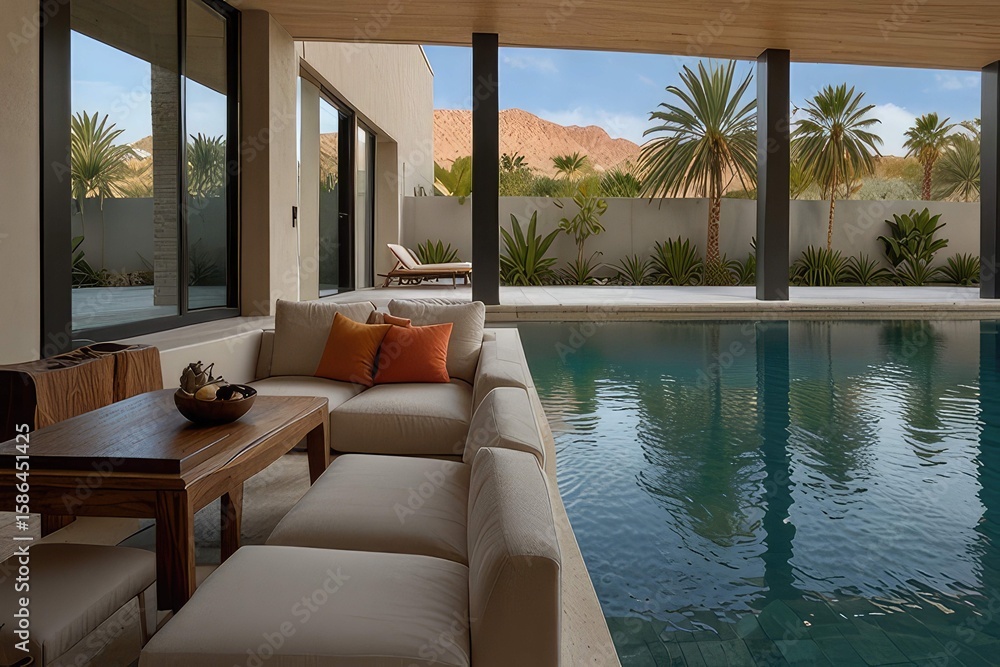 Fototapeta premium “Dream Home Vibes: Minimalist Luxury with a View”