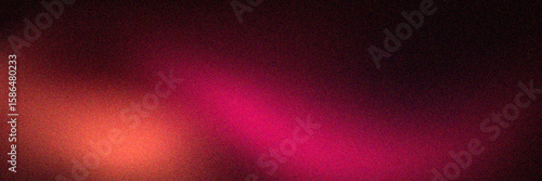 Abstract grainy background glowing red blurred color flow banner poster cover design, noise texture effect