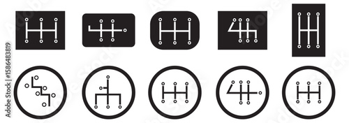 Gear box icon vector illustration isolated