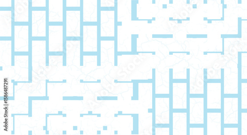 wall tile ceramic for architecture background, tiled floor bathroom light blue pastel color, vector