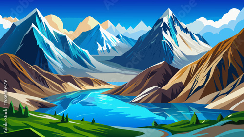 Tajik National Park, Gorno-Badakhshan, Tajikistan – Snow-capped peaks, glacial lakes, and deep blue skies converge in this untouched alpine paradise. Wild beauty thrives in the heart of the Pamir Moun