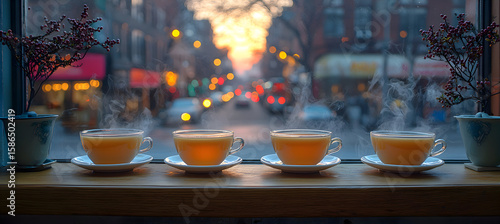 Herbal Immunity Tea Station: A cozy corner with steaming pots of echinacea, ginger, and turmeric teas. Supports natural immunity through herbal remedies