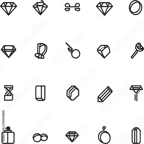Stud Earrings Ultra Minimalist 2D Line Art