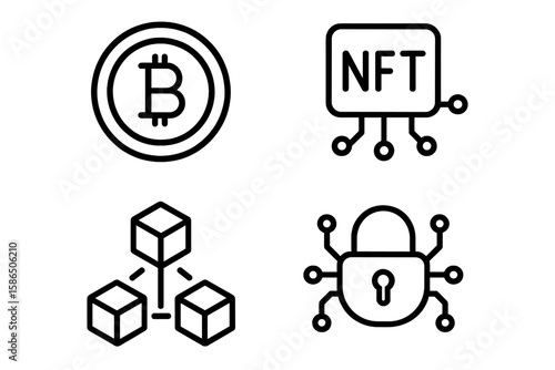 Set of 4 multivitamin complex icons. Essential vitamin supplement symbols for Vitamin A, B, C, D, E, K. Healthy nutrition, diet, and pharmacy infographic vector elements.