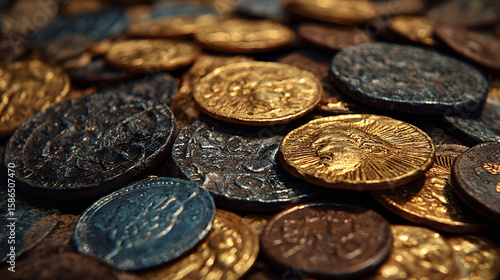 Background of the coins