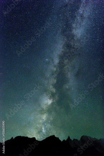 MILKY WAY AND THE STARRY NIGHT IN NORTHERN PAKISTAN