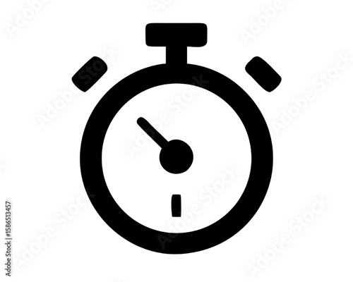 Precise Timing: A clean, graphic representation of a stopwatch, a symbol of precision and efficiency, set against a simple background, capturing the essence of time management and urgency.