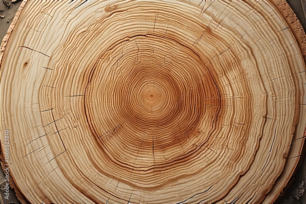 Fototapeta premium Close-Up of Tree Rings for Natural Background