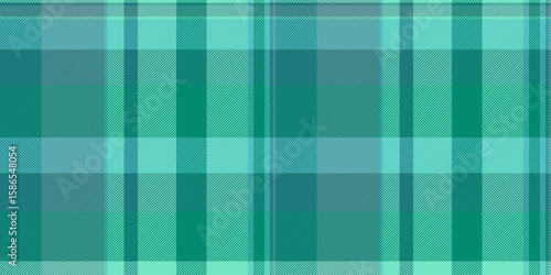 Seamless teal and mint green plaid pattern.  Perfect for textile design, website backgrounds, or fashion projects. This cooltoned texture offers a calming and sophisticated aesthetic.