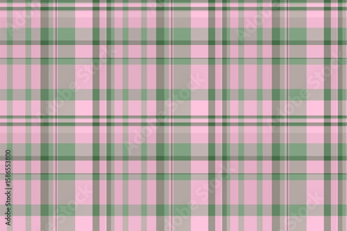 Gift pattern check textile, linear vector seamless tartan. Screen fabric plaid background texture in pastel and light colors.