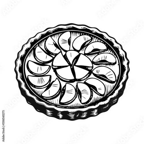 Classic tarte tatin with apples, a delectable dessert featuring caramelized apples baked in flaky crust. This delicious tarte tatin with apples captures sweet and savory flavors,