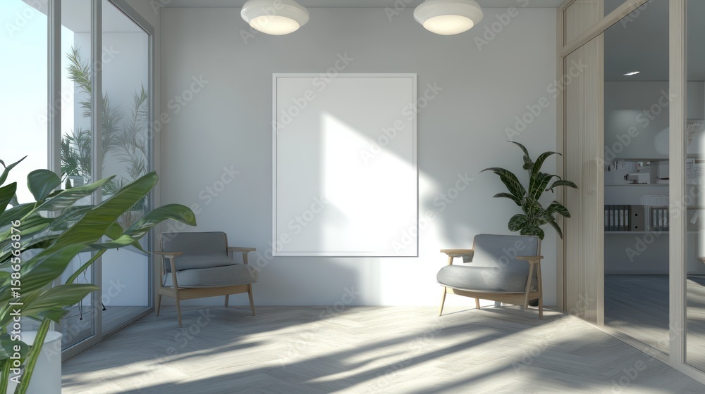 Fototapeta premium Modern interior waiting area