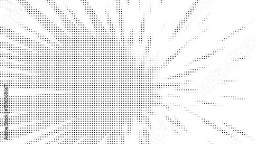 Abstract pattern of varying sized black dots on a white background creating a textured effect