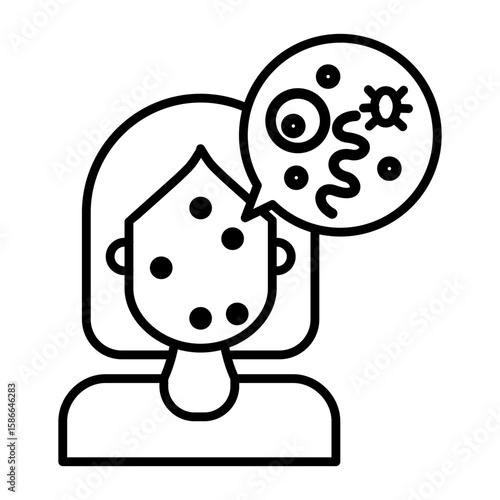 Dermatitis Outline Icon