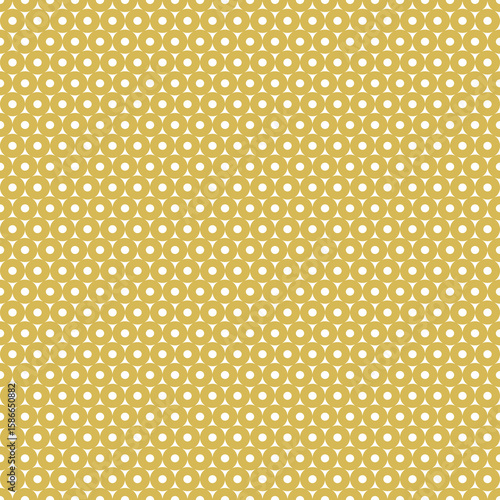 Circles pattern. Hoops seamless ornament. Dot motif. Circular figures backdrop. Rounds background. Rings wallpaper. Digital paper, textile print, web design, abstract image. Vector illustration.