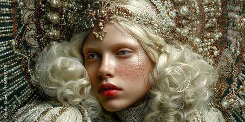 The White Queen – Opulent Fantasy Portrait