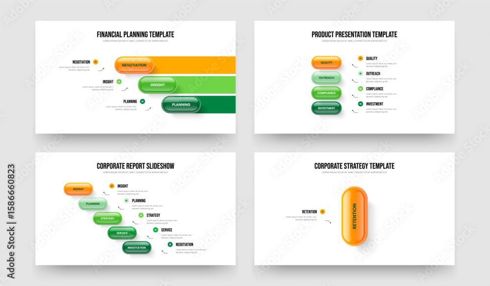 Fototapeta premium Creative Plan 3 4 5 1 Element Diagram Presentation Layout Collection. Sales Introduction Three Four Five One Option Infographic Frame Template Vector Illustration Bundle.