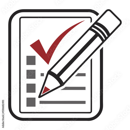 check list with pencil