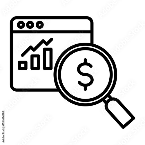 Expense Tracker Outline Icon