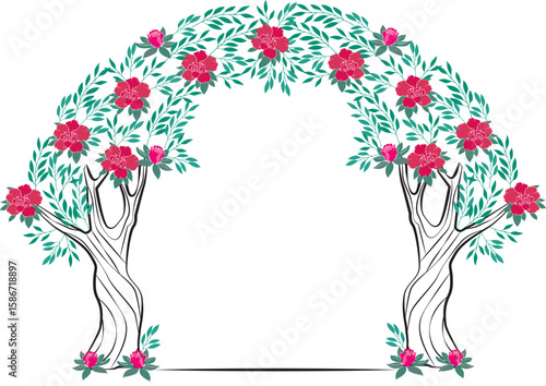 circular frame tree
