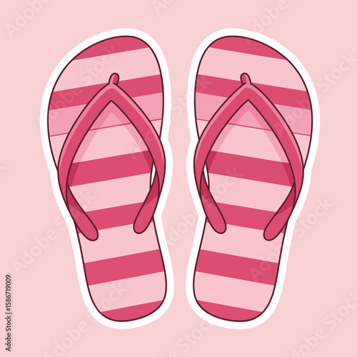 flip flops isolated on white
