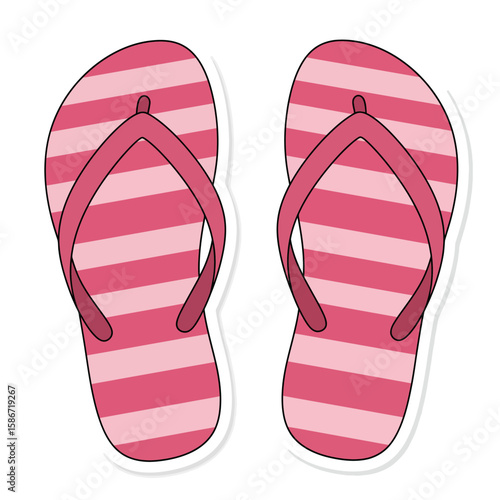 flip flops isolated on white