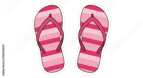 flip flops isolated on white