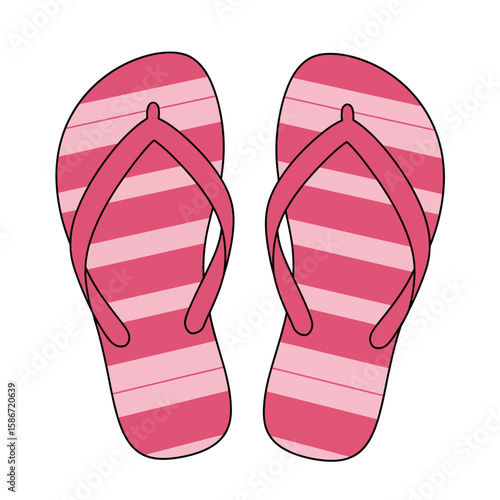 flip flops isolated on white