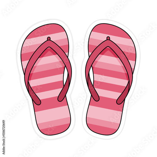 flip flops isolated on white