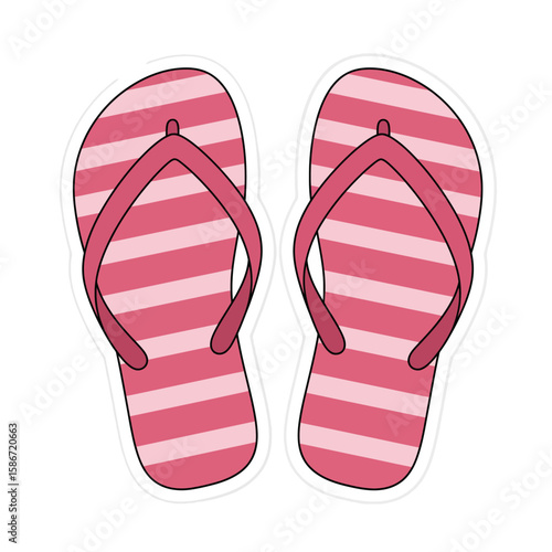 flip flops isolated on white