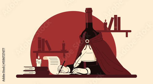 A Bottle's Journey From Vine To Literary Inspiration Writing With a Quill