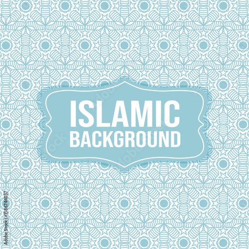 Vector abstract geometric islamic background