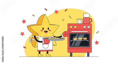 Cheerful Star Baker Delivers Freshly Baked Cookies From the Oven