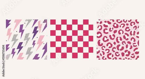 Vibrant Botanical Array An Illustrated Garden of Tropical Leaves and Flora on Light Green Background