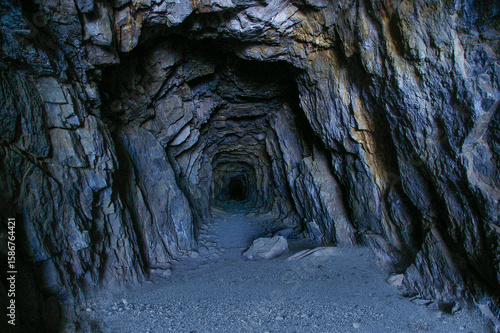 Small mine tunnel natural light