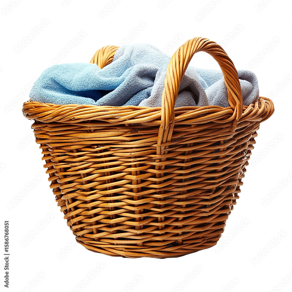 Obraz premium laundry basket with towels