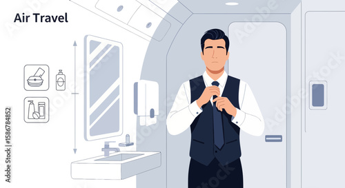 Refined Gentleman: Preparing For An Important Meeting During Air Travel